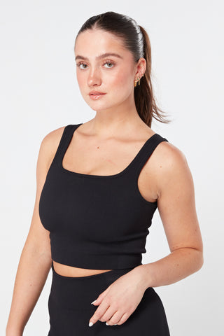 Zip Up Crop Top w/ Recycled Colour Block - Sports Top - Green – Twill Active